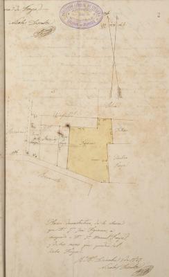 &quot;Plano demostrativo, de la chacra que Dn Jn José Figueroa, a comprado a Dn Jn Manuel Freyre, y de las sovras que quedan al dicho Freyre&quot;